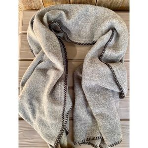 ZARA grey oversized blanket scarf wrap